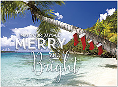 Warm wishes for a holiday season filled with memorable, magical moments. Bright Beach Holiday Card H1757U-A